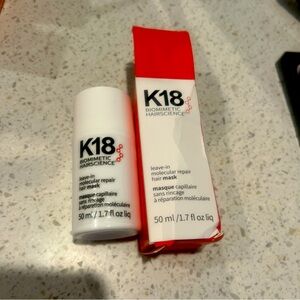 K18 leave in hair mask molecular repair for damaged hair over processed hair